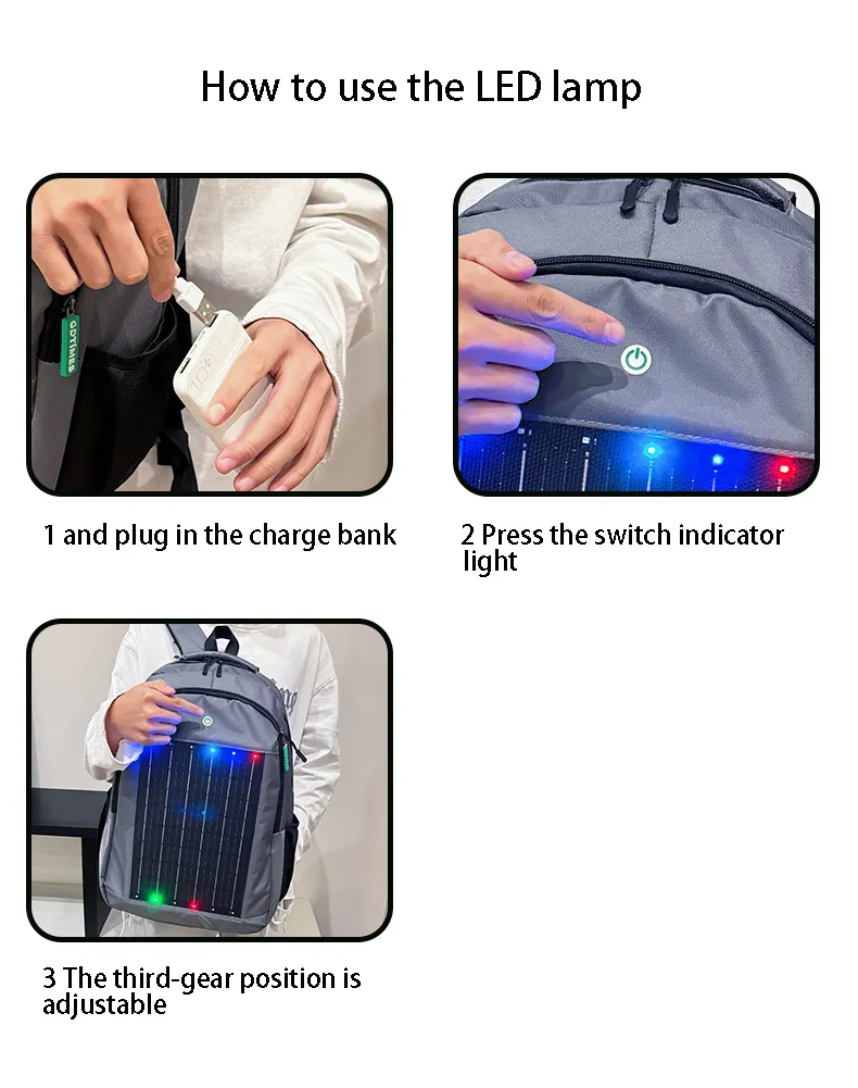 Solar Backpack Side View