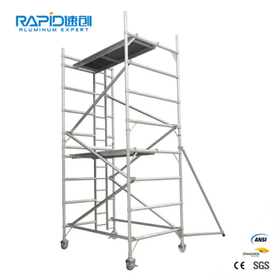 Aluminum Frame Scaffold Steps Tower Scaffolding System for Sale