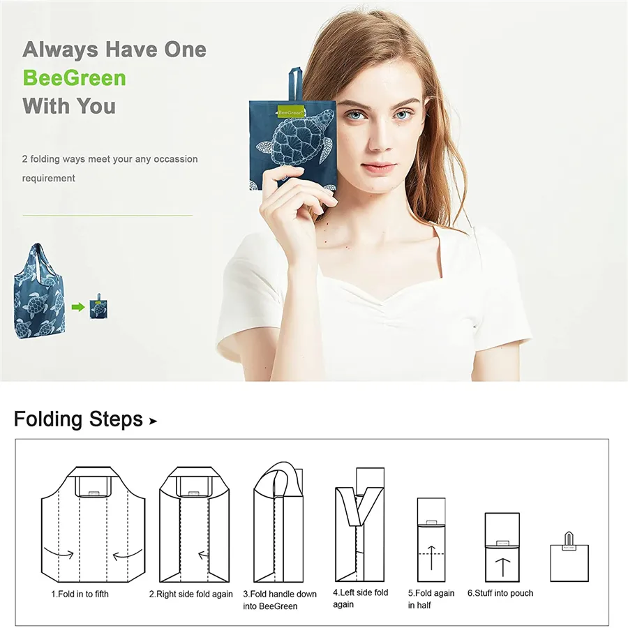 Recycled Strawberry Shopping Bag View 4