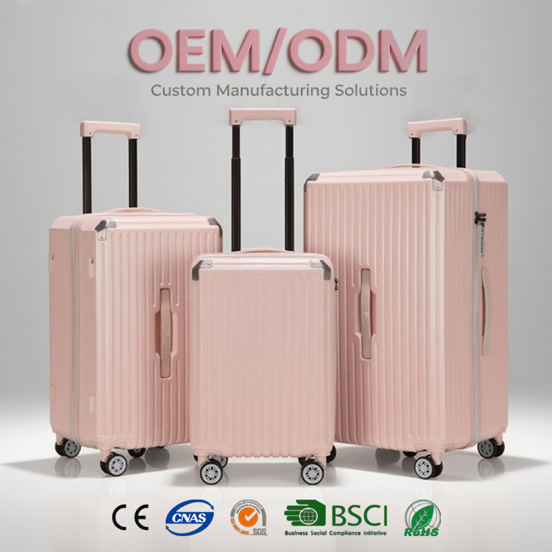 Personalized Durable Vintage Luggage Sets 4 PCS Custom Logo Welcome Business Travel Hardshell Trolley Case Luggage Set