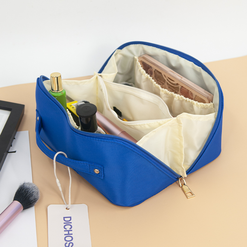 Women Colorful Hot Sell Custom Promotion Makeup Beauty Portable PU Leather Waterproof Toiletry Pouch Travel Fashion Multifunctional Brush Cosmetic Bag