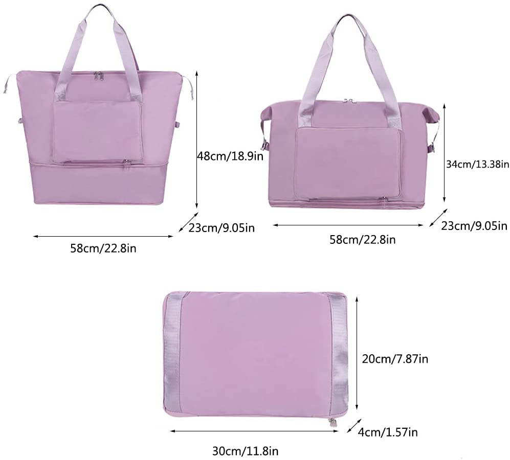 New Market Fashion Sport Hand Luggage Large Capacity Foldable Duffel Weekend Travel Should Bag