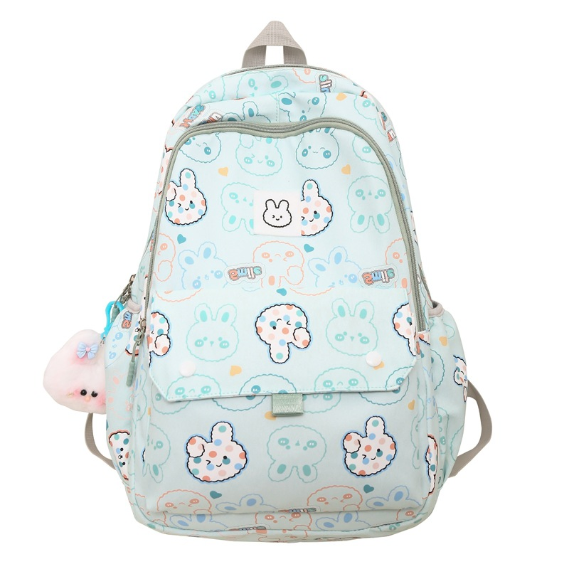 Cute Cartoon Pretty Rabbit Printed Casual Girl Boy Student School Backpack