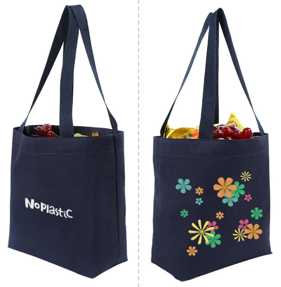 Eco Friendly Recycled RPET Reusable Waterproof Packaging Bag RPET Shopping Tote Bag with Printing and Lining