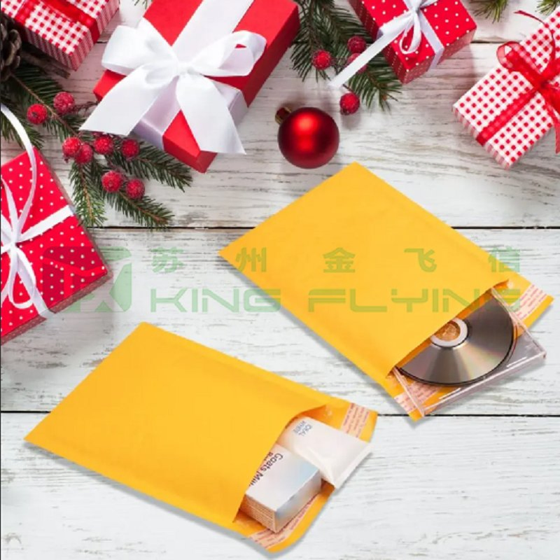 Recycled Kraft Paper Bubble Custom Printed Eco Friendly Biodegradable Shipping Mailing Bag