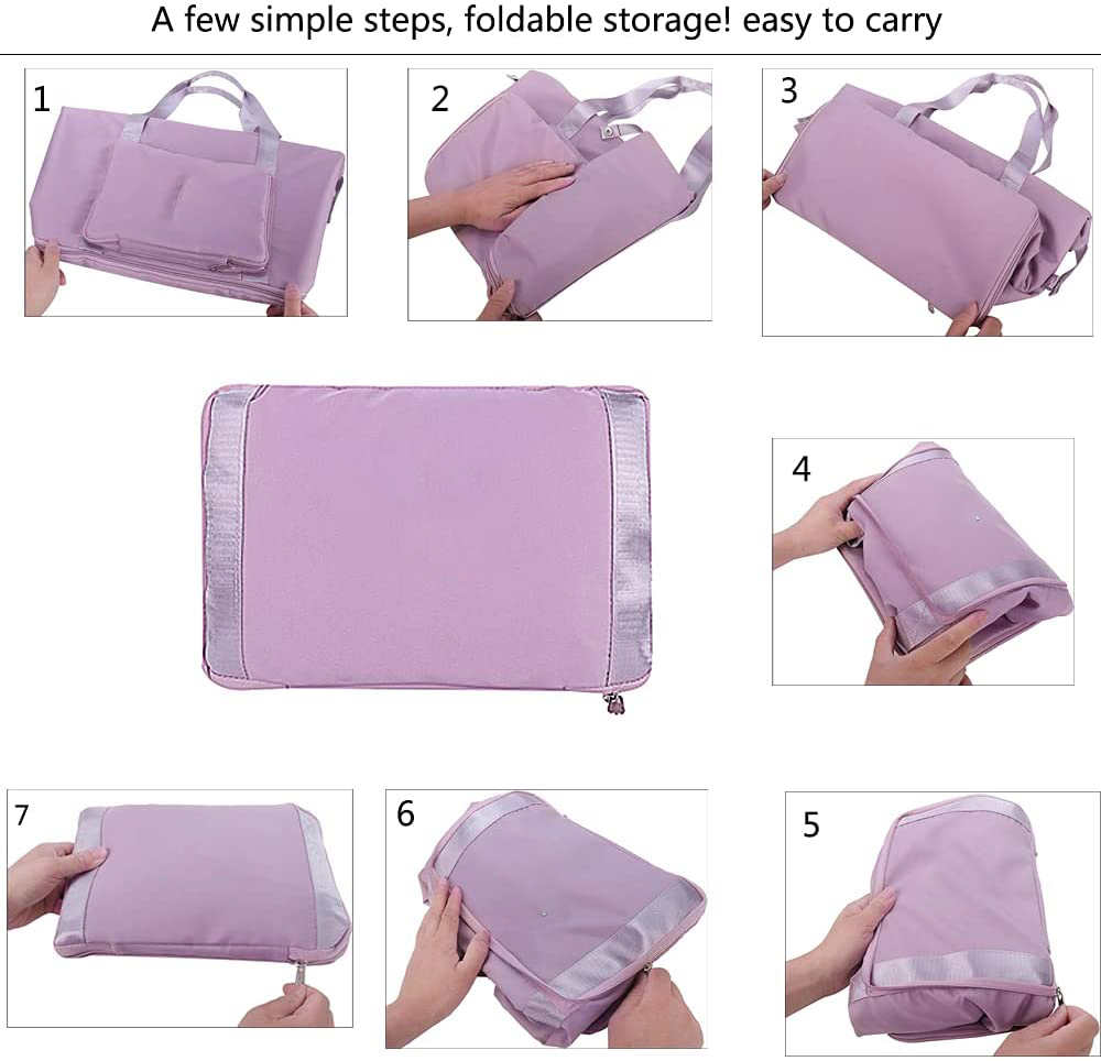 New Market Fashion Sport Hand Luggage Large Capacity Foldable Duffel Weekend Travel Should Bag