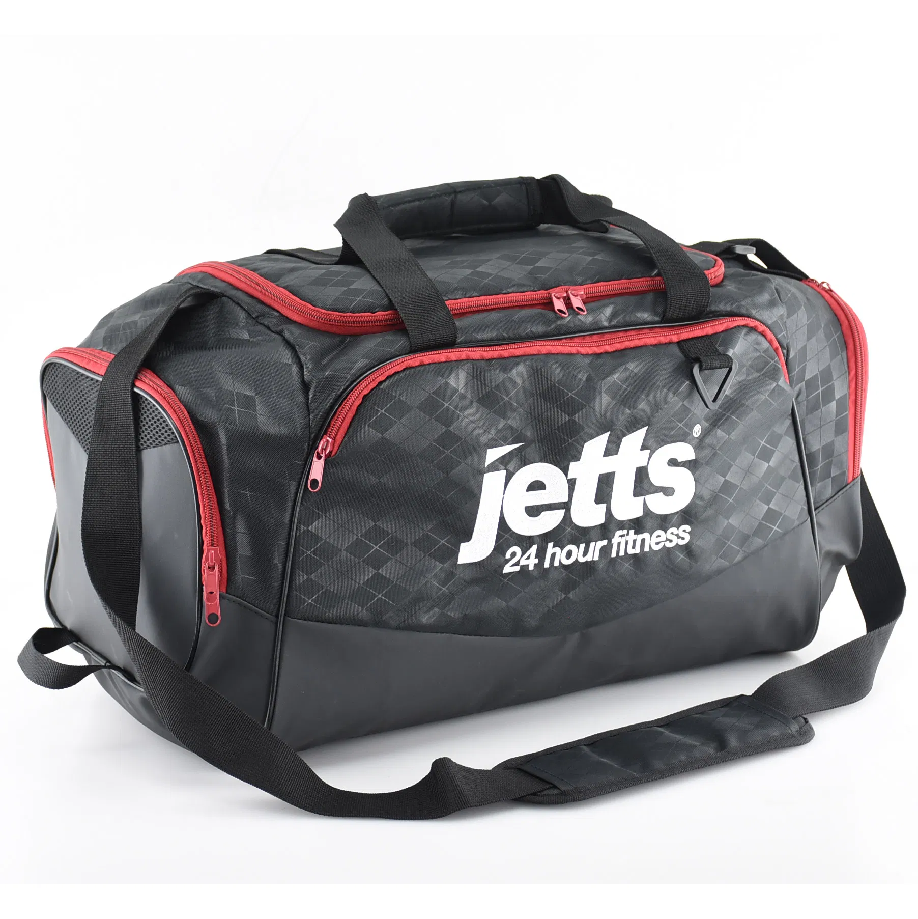 Nylon Sport Gym Duffel Duffle Travel Bag with Shoes Compartment for Fitness