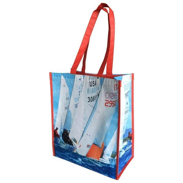 Wholesale Customized Eco-Friendly Recycled RPET Shopping Bag Reusable Grocery Promotional Tote Bag