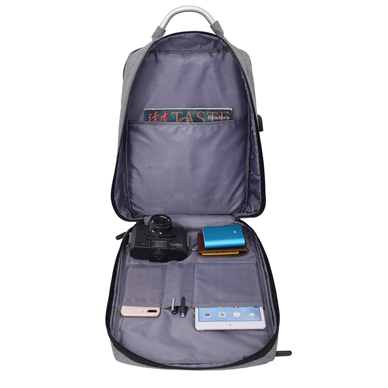 Customized Anti-Theft Outdoor Bussiness Laptop Bag Travel Backpack with USB