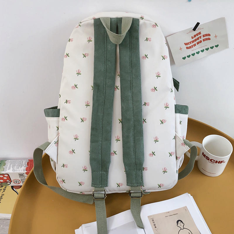 Fashion Little Cute Flowers Printed Travel School Casual Backpack
