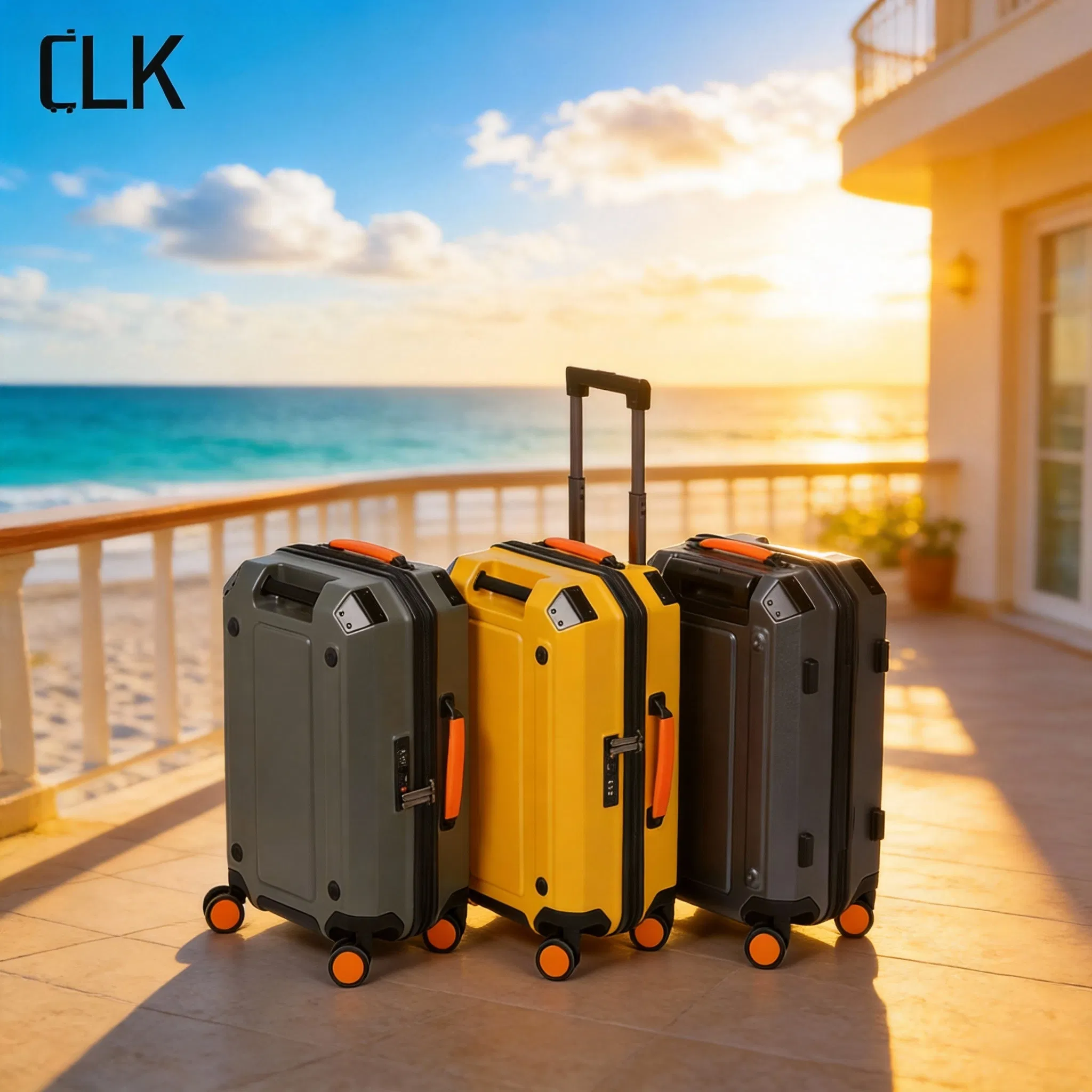 Durable Aluminium Carry on Luggage Tough Guy Travel Suitcase Set