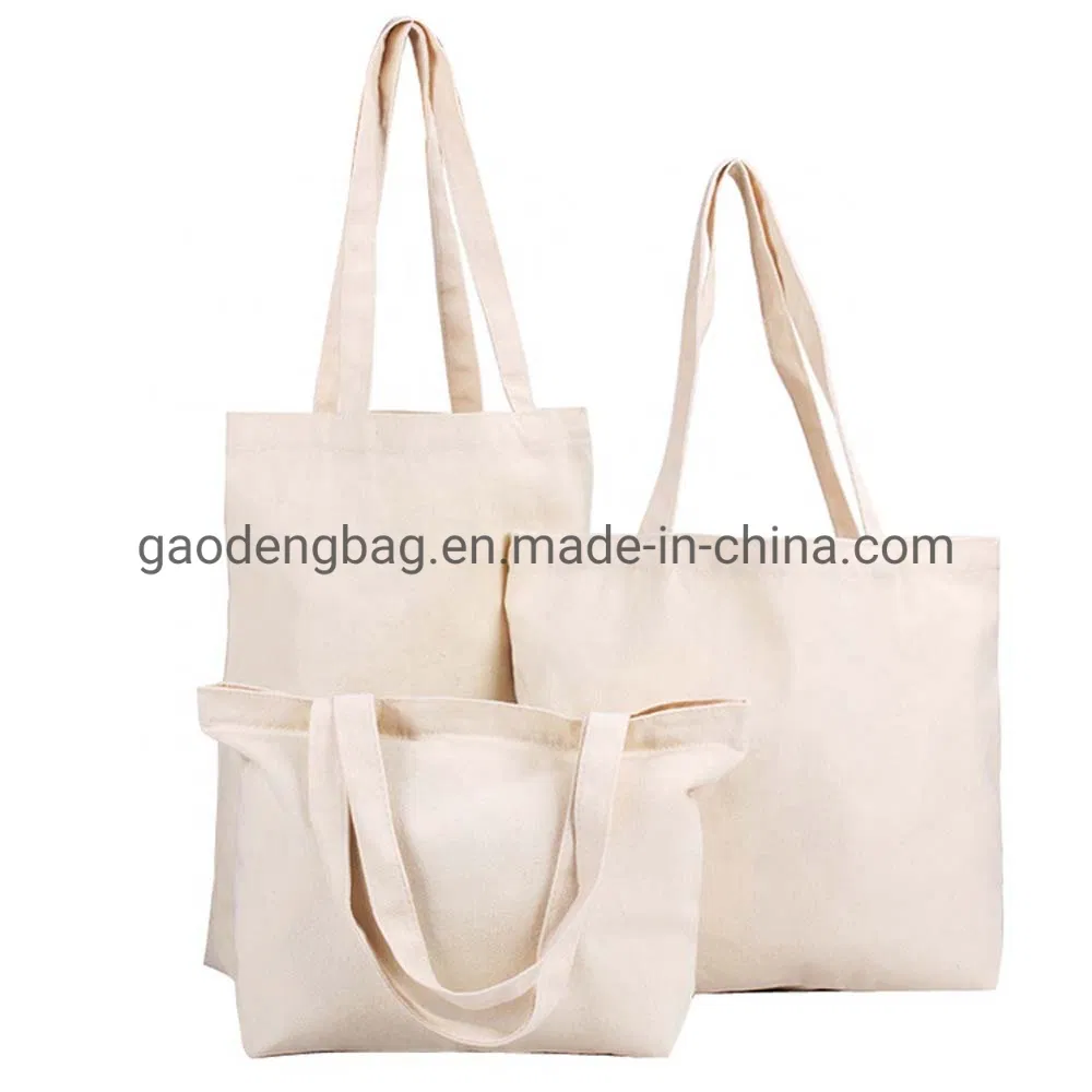 Cotton Recycled Eco-Friendly Bags Canvas Tote Bag with Handles