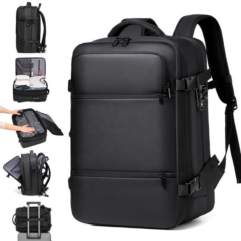 Waterproof Anti-Theft Custom Laptop Backpack, Multifunctional Travel Vacuum Compression Backpack
