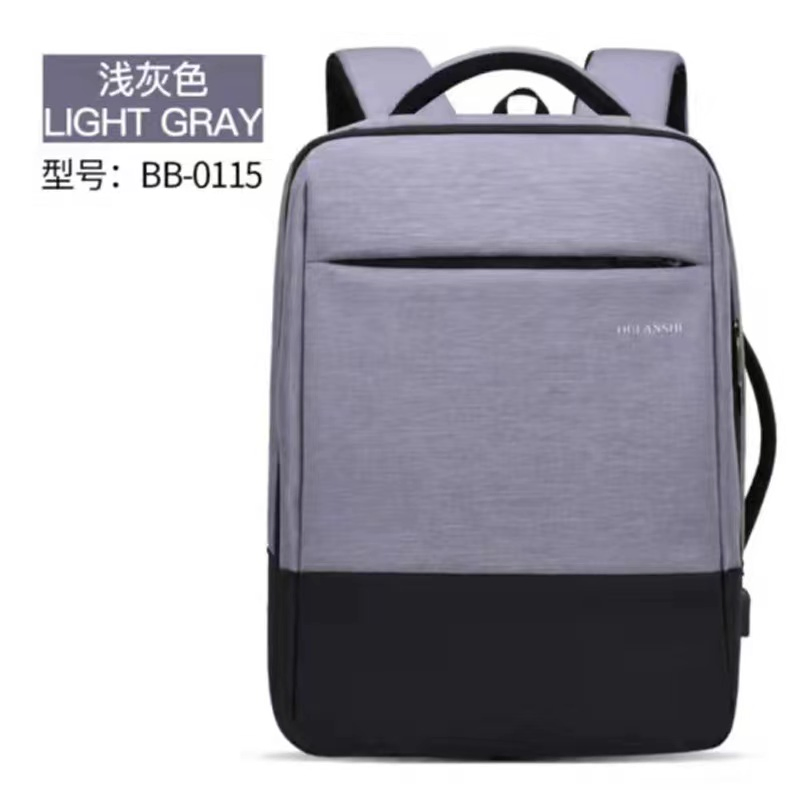 Large Capacity Multifunction Nylon Backpack Anti Theft Smart Laptop Backpack Bag with USB Charging Port