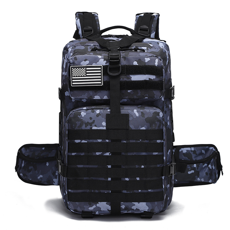 Outdoor Tactical Backpack Large Capacity Travel Backpack Waterproof Wear-Resistant Hiking Bag