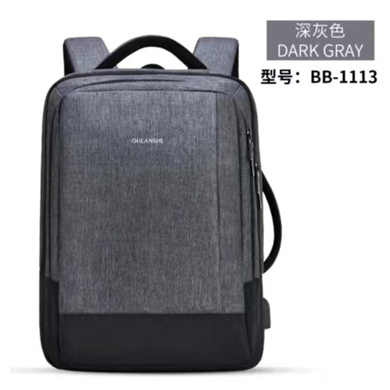 Large Capacity Multifunction Nylon Backpack Anti Theft Smart Laptop Backpack Bag with USB Charging Port