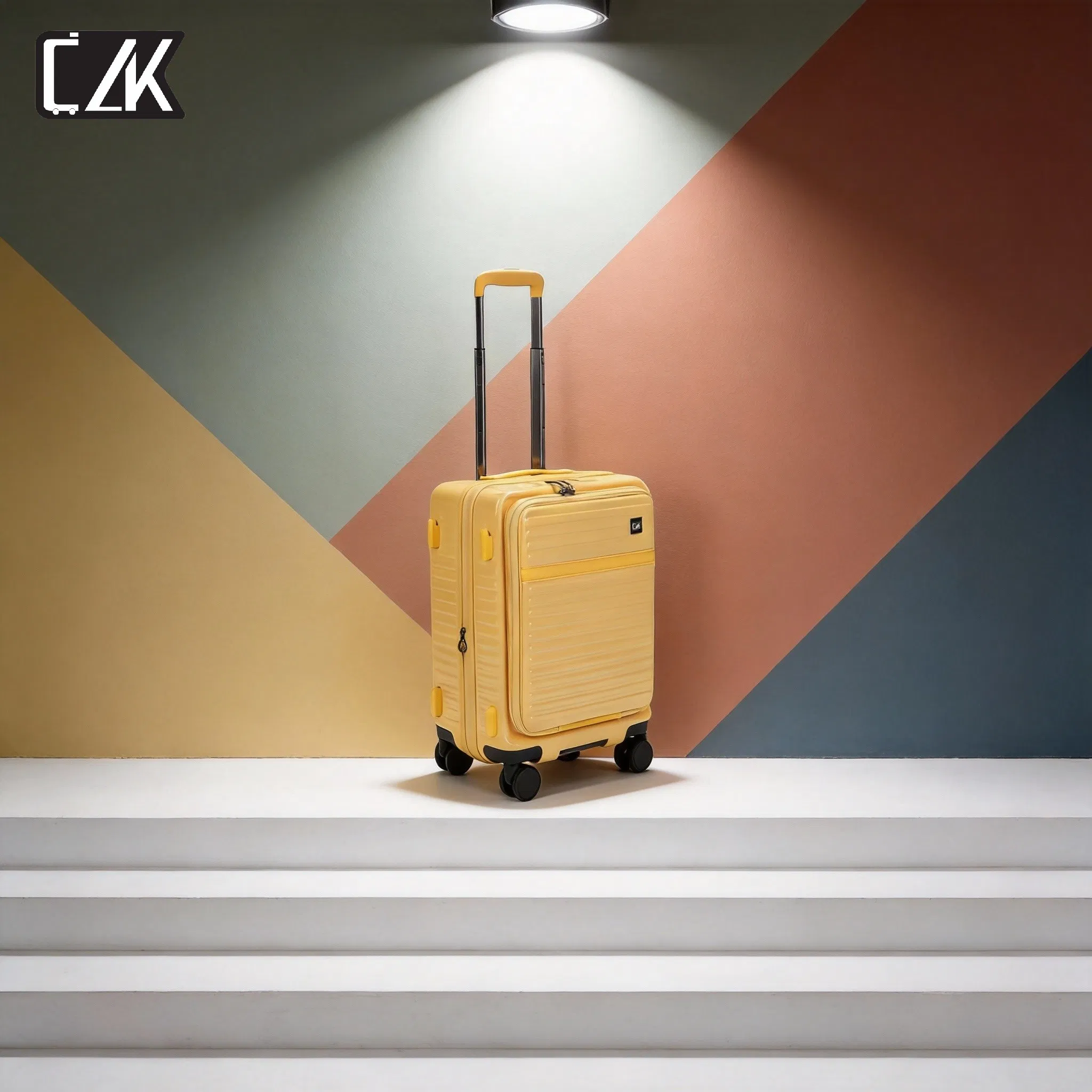 Expandable Magnetic Luggage System with Front Opening Design for Convenience