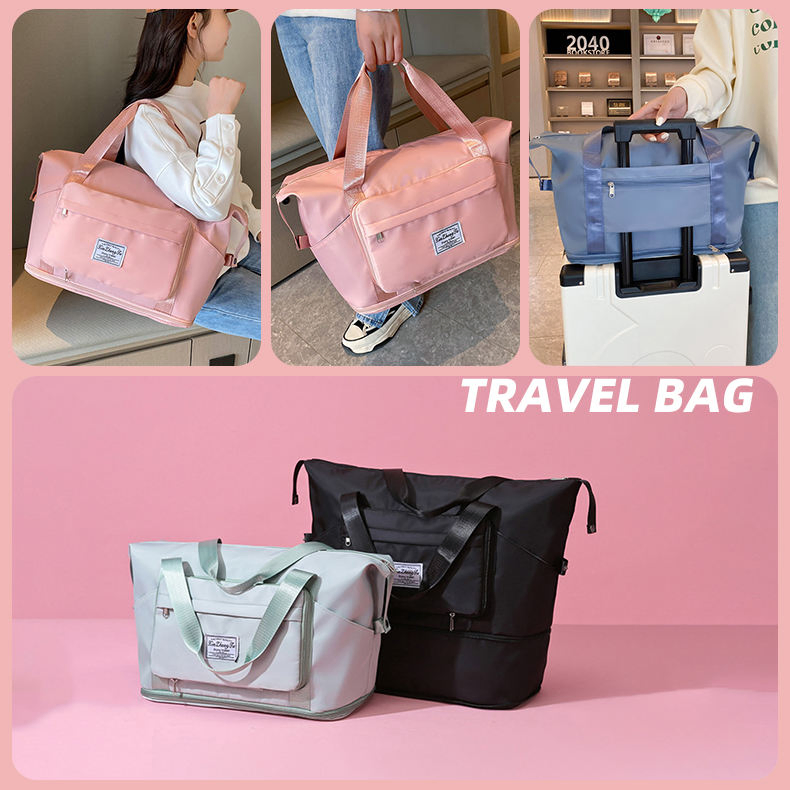 Beauty Large Capacity Low MOQ Hot Sell Fashionable High Quality Promotion Duffel Dry Wet Separation Sport Gym Durable Foldable Travel Bag