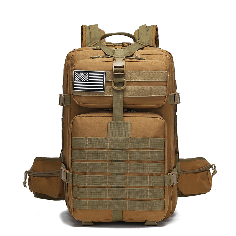 Outdoor Tactical Backpack Large Capacity Travel Backpack Waterproof Wear-Resistant Hiking Bag