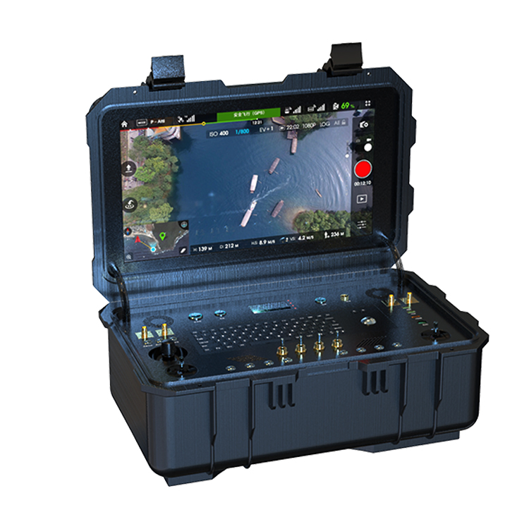 Portable Rugged Drone Ground Control Station with Joystick Industrial Grade Computer