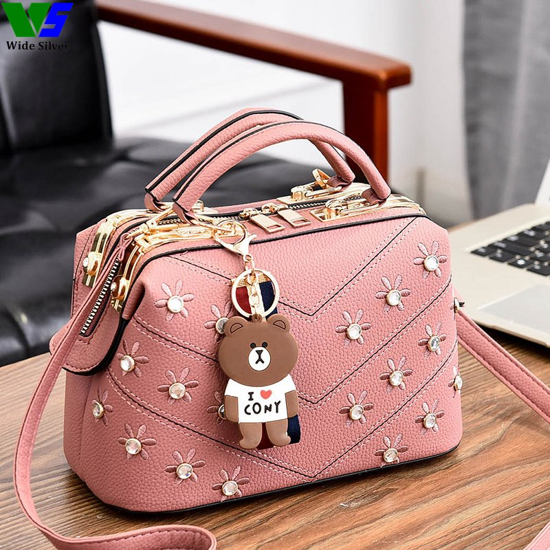 Wide Silver Special Counter Ladies Handbag Collections New Fashion 2024