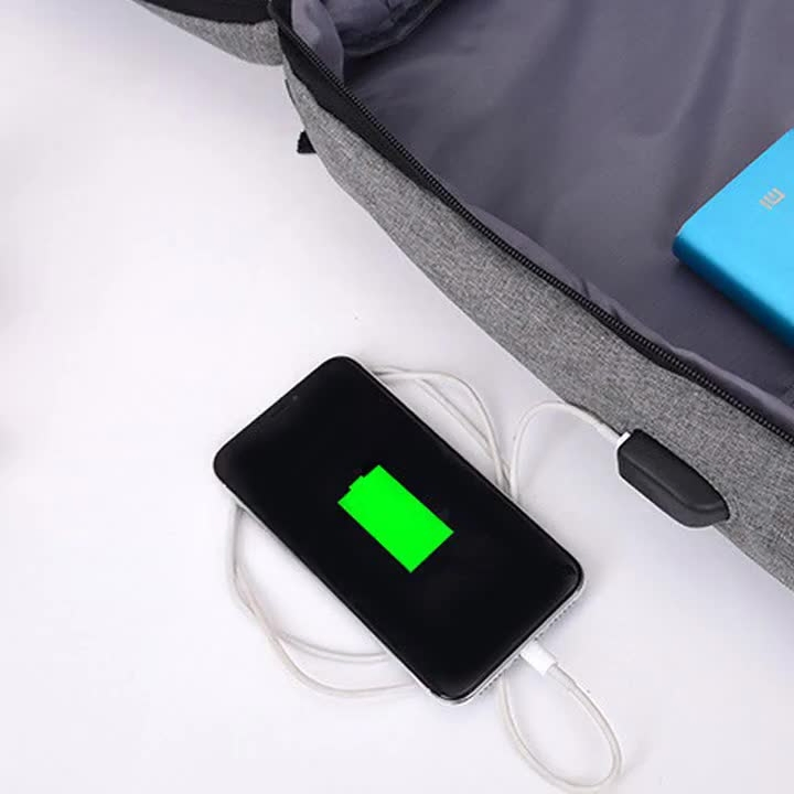 Customized Anti-Theft Outdoor Bussiness Laptop Bag Travel Backpack with USB