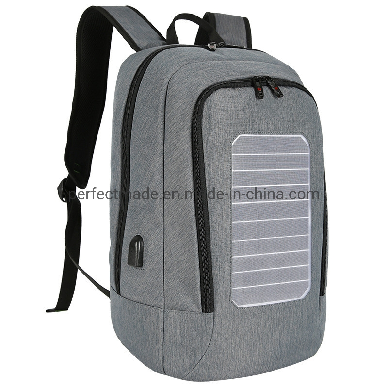 Smart USB Charging Solar Power Panel Business Laptop Solar Backpack