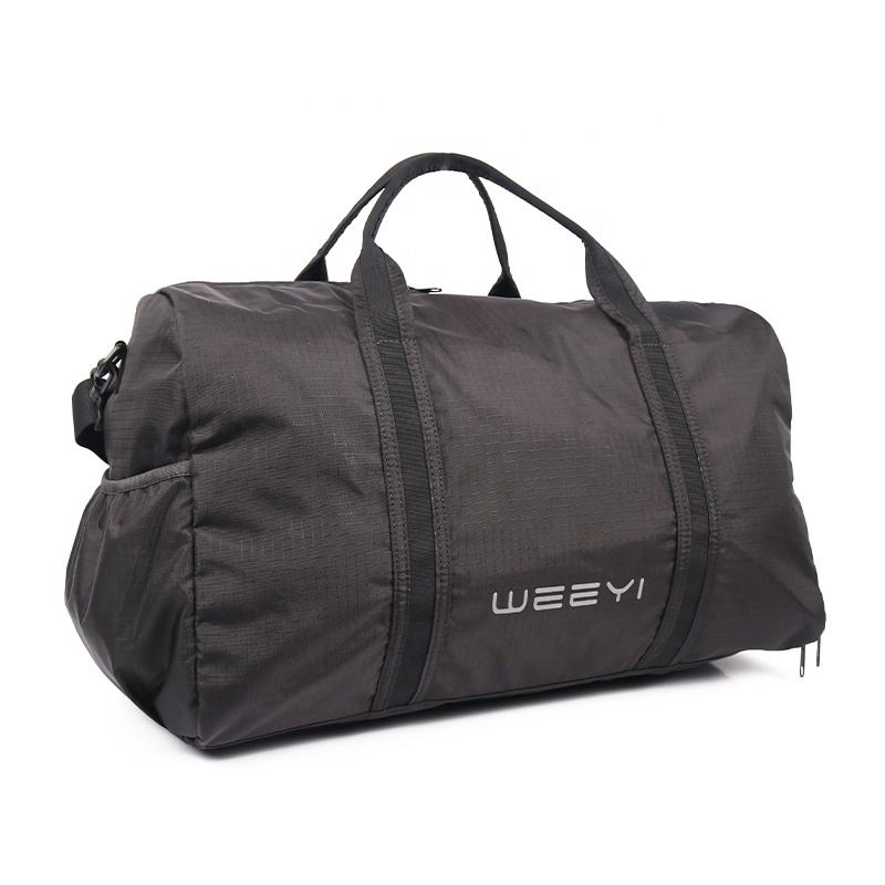 Unisex Custom Sports Tote Gym Travel Duffel Bag Lightweight Water Resistant Polyester Zipper Closure Weekender Size