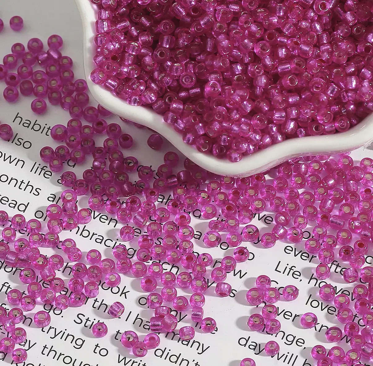High Quality Crystal Glass Beads for Embroidery and DIY Projects