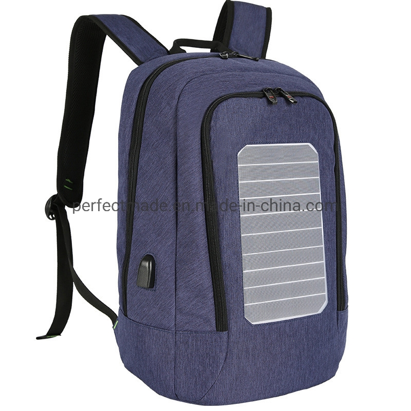 Smart USB Charging Solar Power Panel Business Laptop Solar Backpack