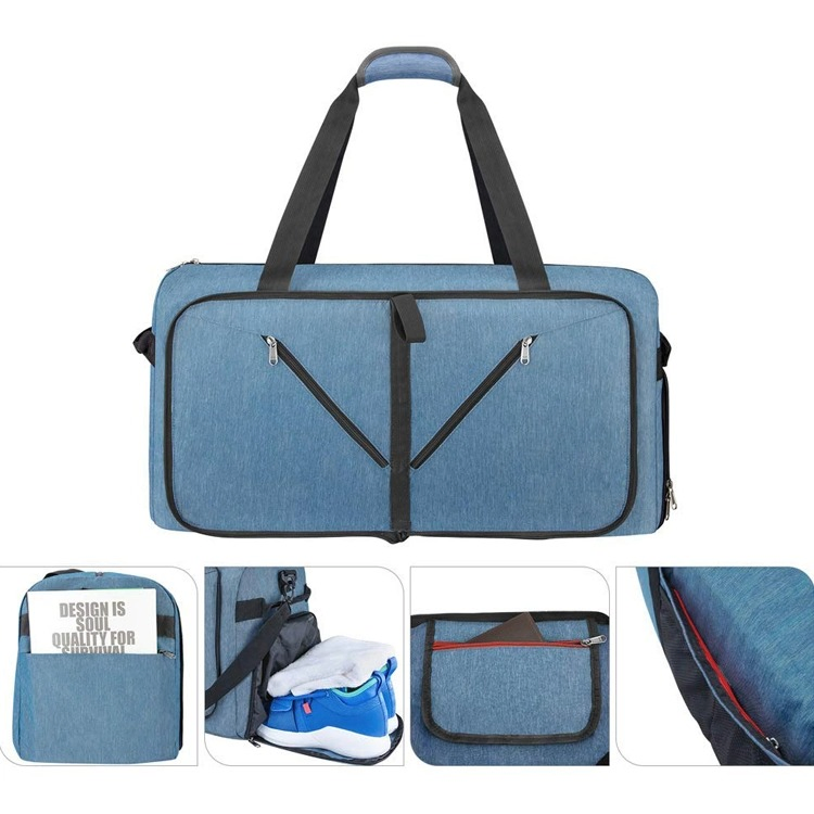 Foldable Sports Gym Travel Duffel Bag Water Resistant Luggage Duffel Bag