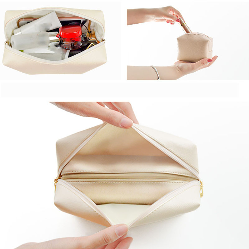 Fashion Portable Waterproof Easy Cleaning Cosmetic Holding Large Capacity Durable Multi Colors Functional Travel Carrying Lady Different Sizes Makeup Bag