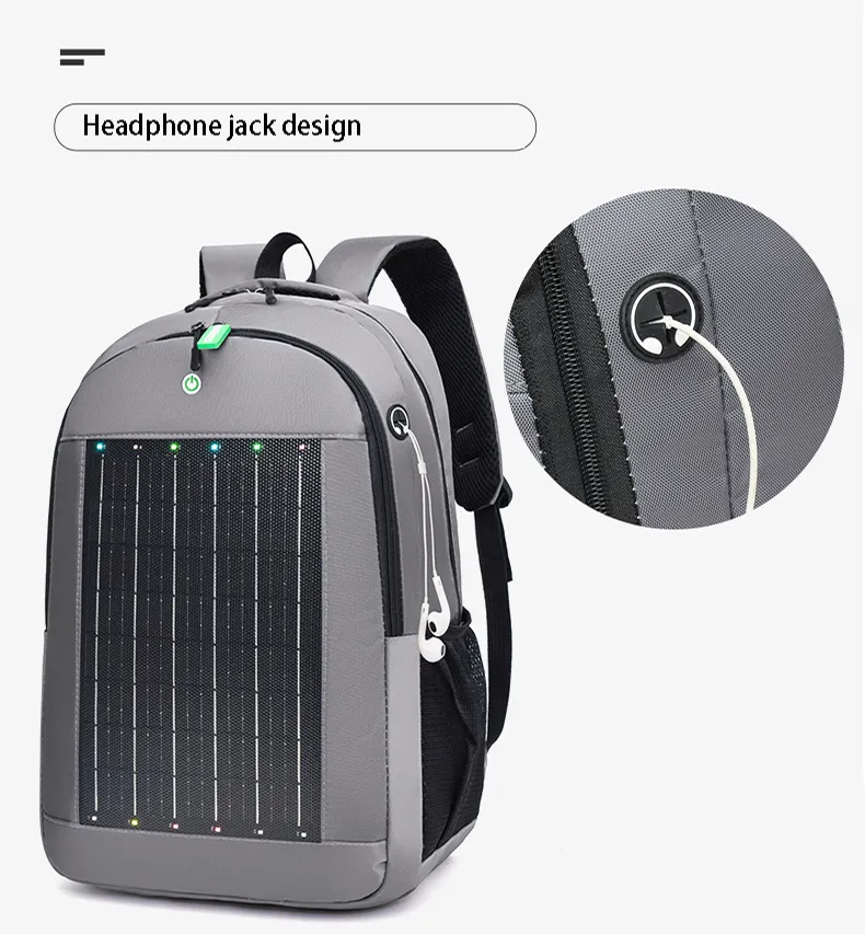 Solar Backpack Detail