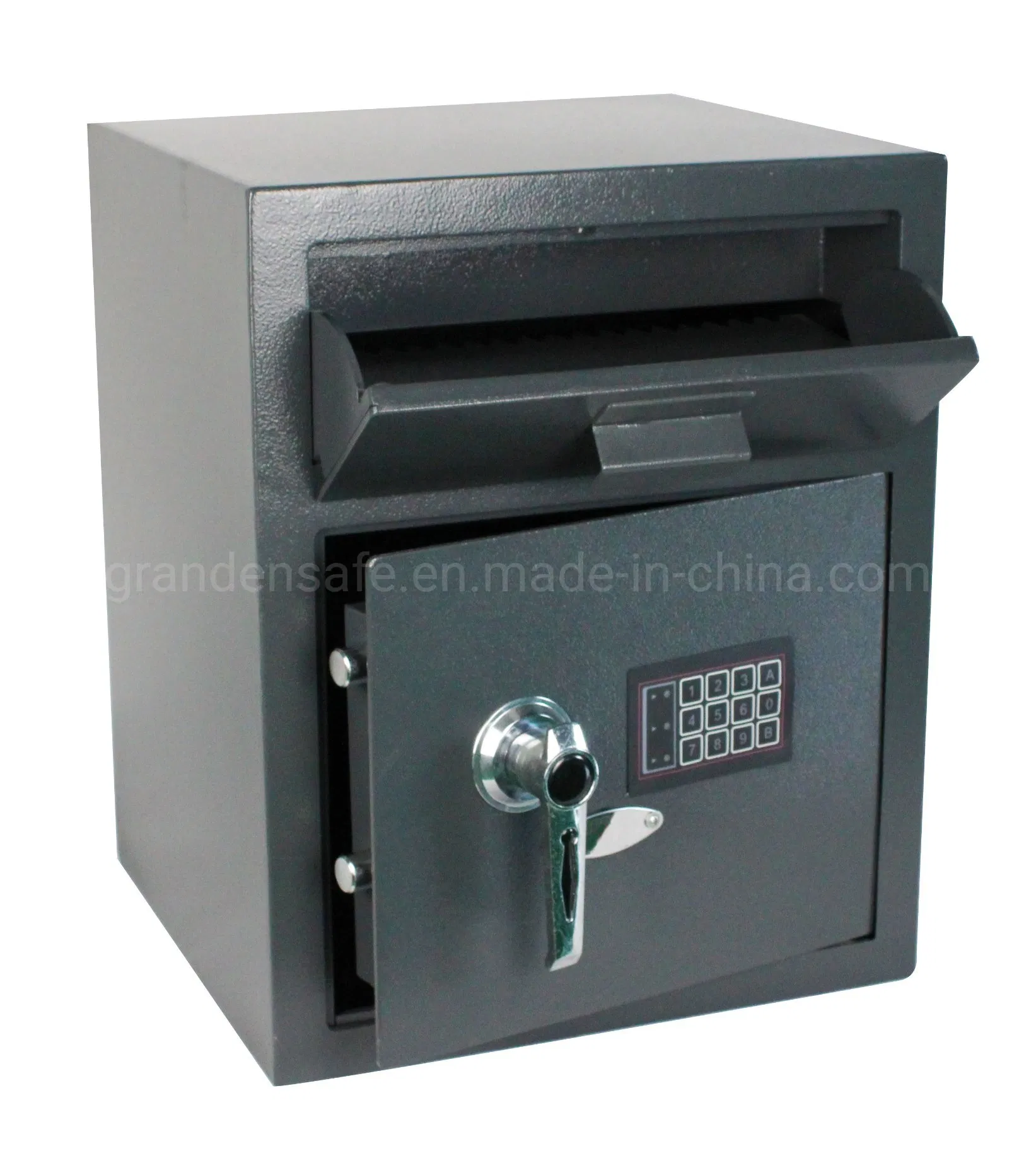 Depository Safe with Open&Close Tray (DP-480E) , Solid Steel