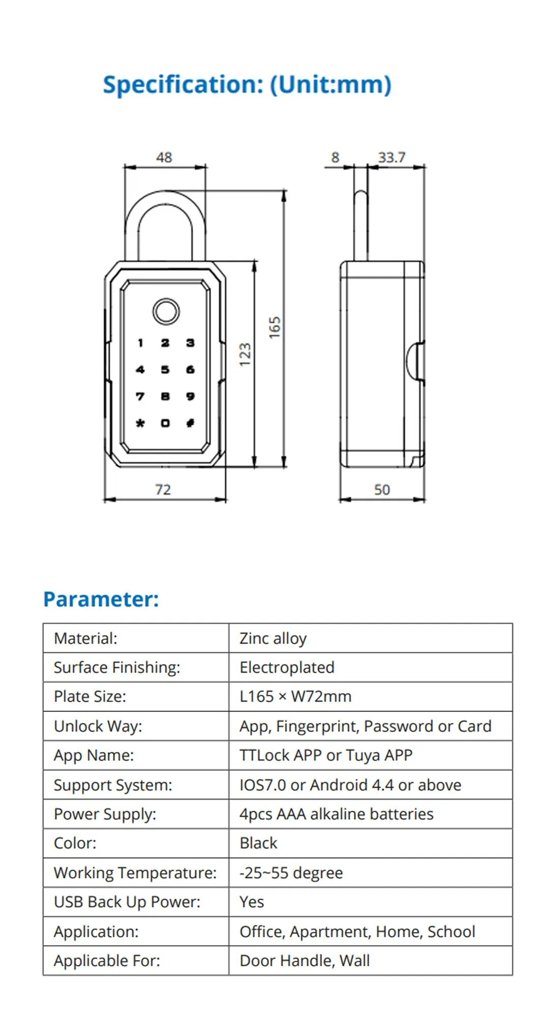 Digital Keybox Safe Storage