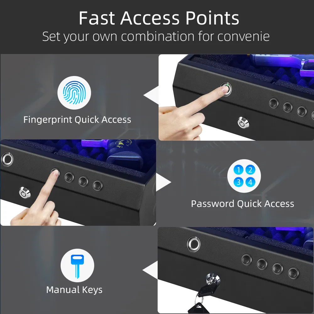 Biometric Gun Storage Vault Safe for Home