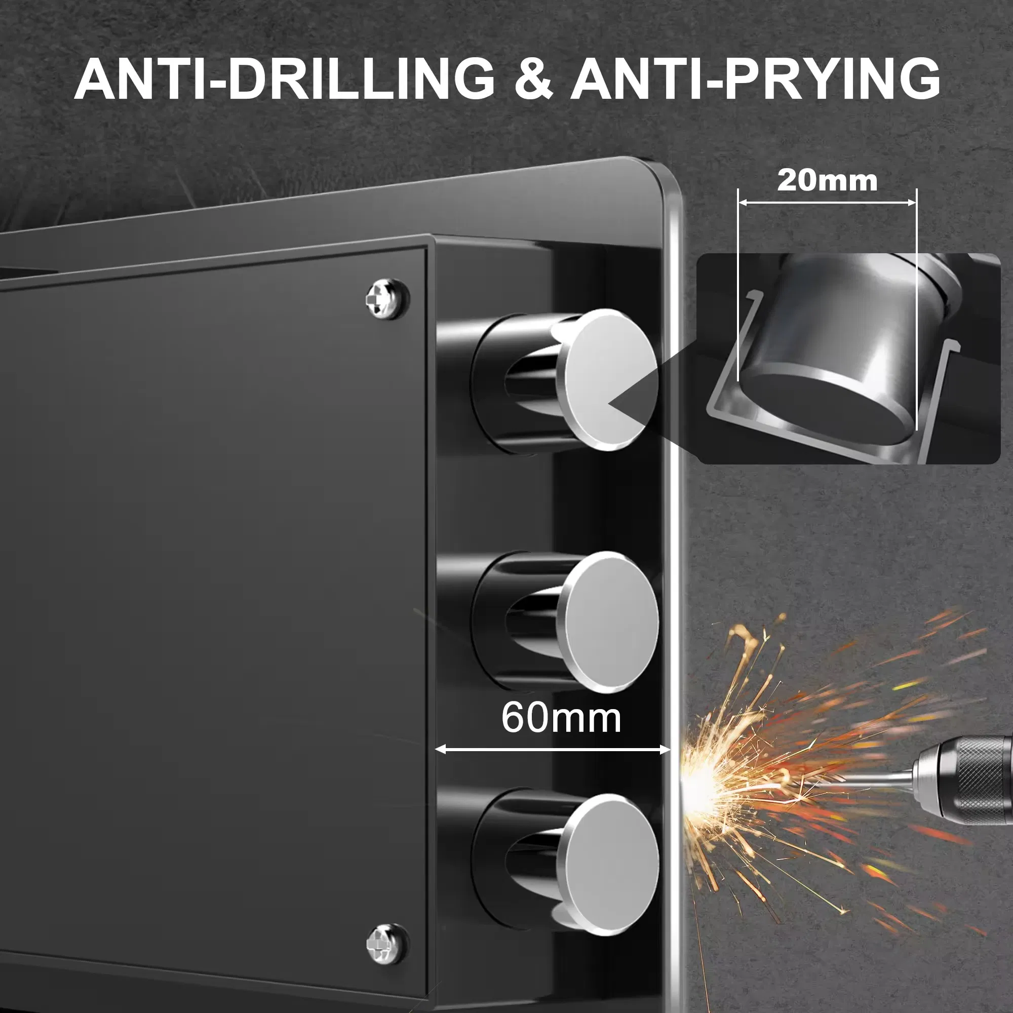 Digital Security Mini Safe Stainless Steel Deposit for Money Home Office Hotel or Business for Jewelry Storage