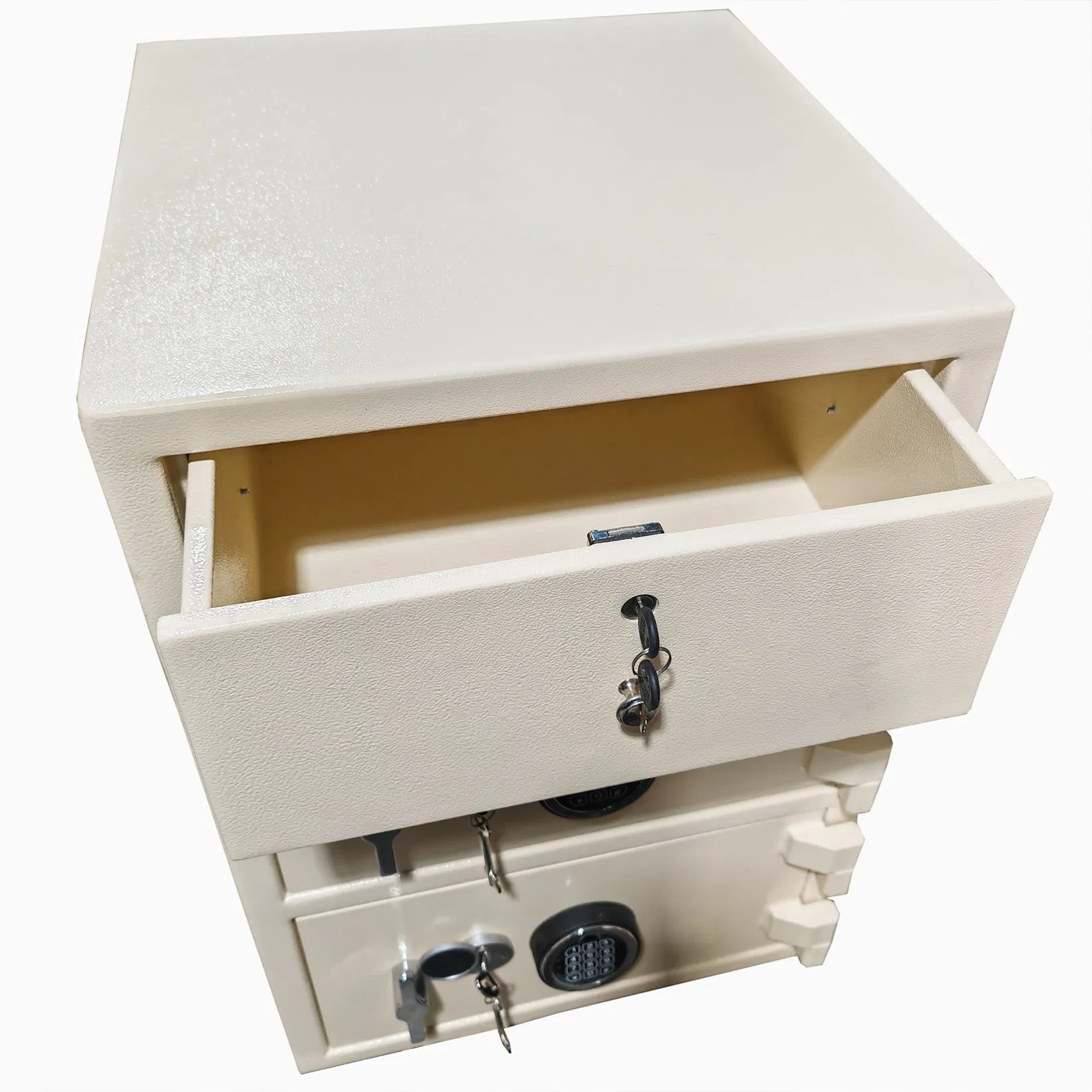 Double Door Drop Slot Depository Safes with Top Drawer