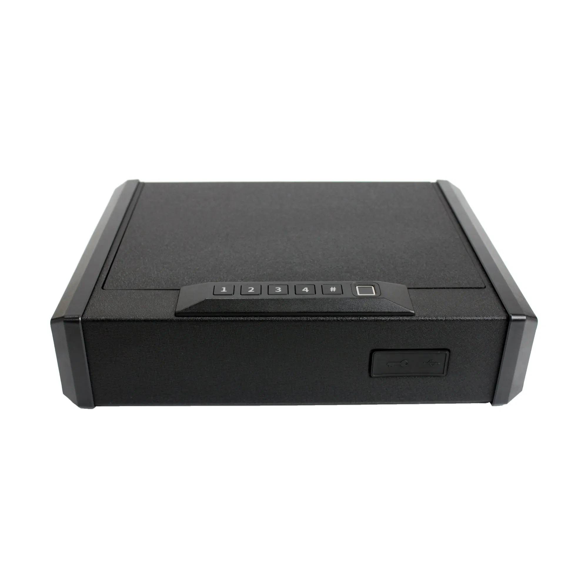 Uni-Sec Portable Small Treadlock Digital Gun Pistol Handgun Firearm Fingerprint Biometric Safe Box Hidden Security Box for Weapon Locker Cabinet Wholesale