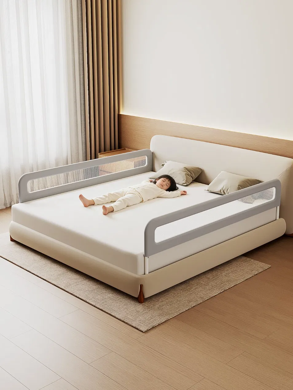 Modern Bed Guardrail
