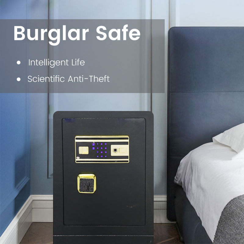Luxurly Home Office Touch Screen Electronic Security Digital Design Big Burglary Safe Box Fingerprint Biometric Safe