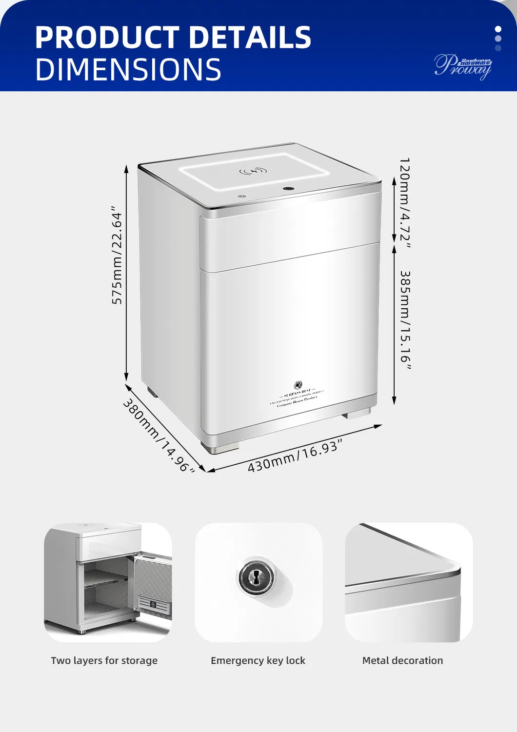 Smart Nightstand Safe Detail 6