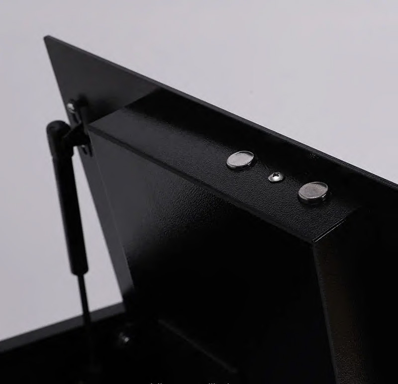 Top Open 15 Inch Hydraulic Rod Hotel Room Safe Secure Laptop Storage