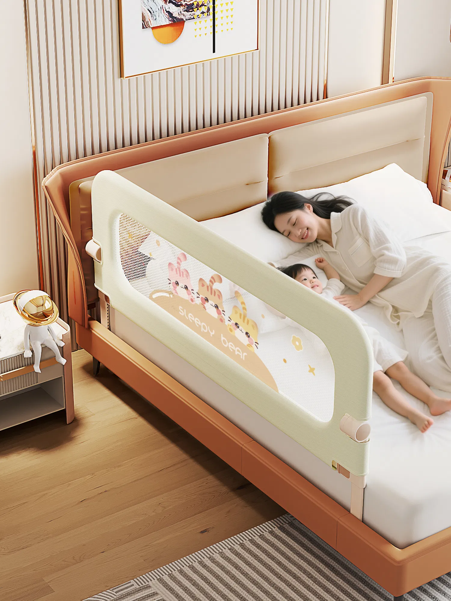 Infant Bed Guard Safe and Secure with Custom Size Options