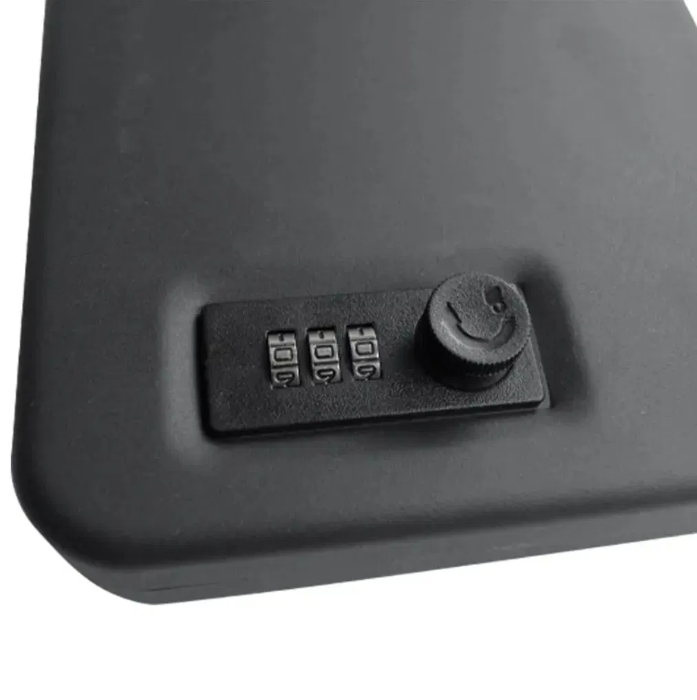 Metal Safe Box, Password Lock, High Strength Cold Rolled Steel, Portable Lock Box Safe for Car, Home, Travel, Nightstand