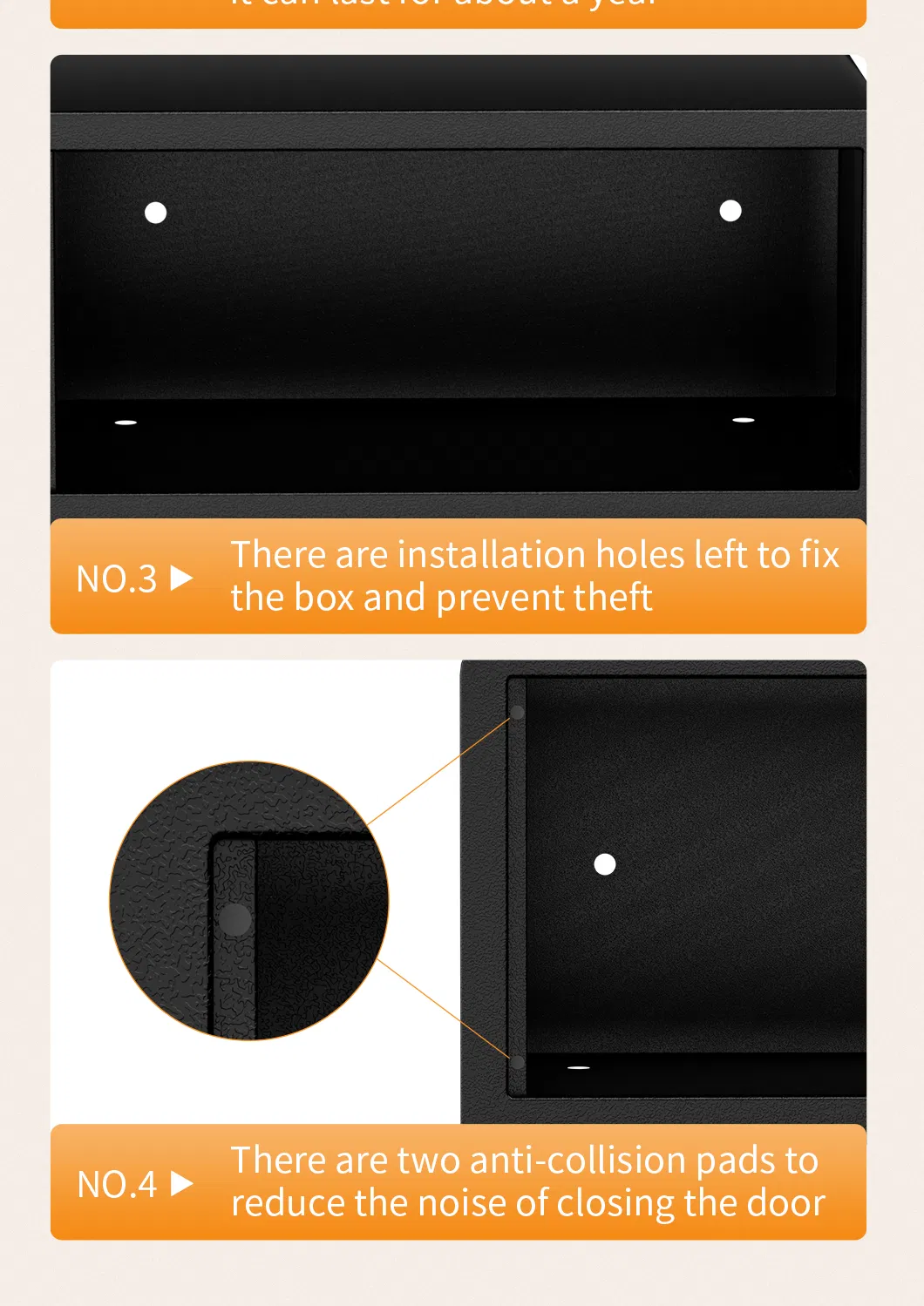 Steel Wall Safe Detail 9