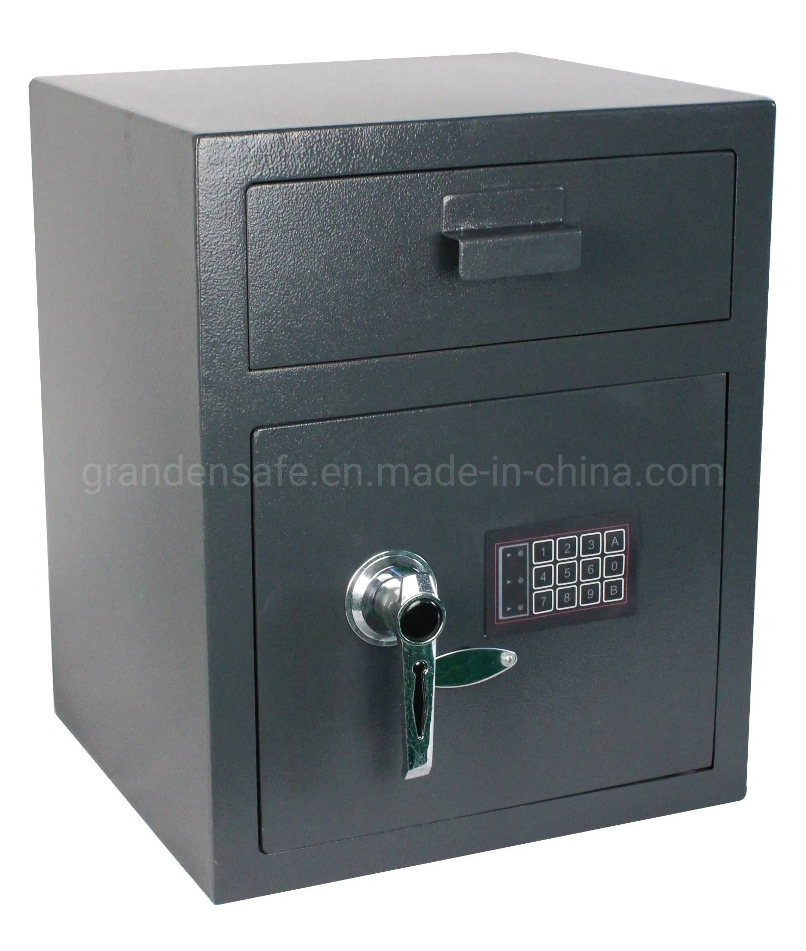 Depository Safe with Open&Close Tray (DP-480E) , Solid Steel
