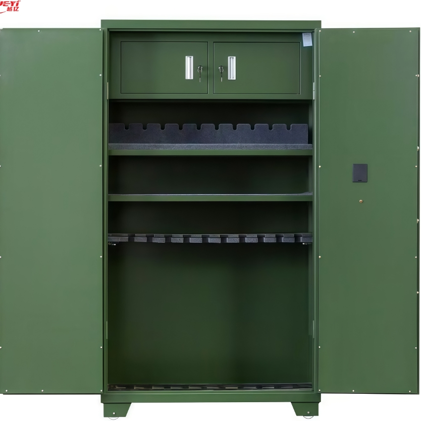 Factory Custom Large Capacity Security Lockable Gun Storage Cabinet Fingerprint Gun Safe with Combination Lock