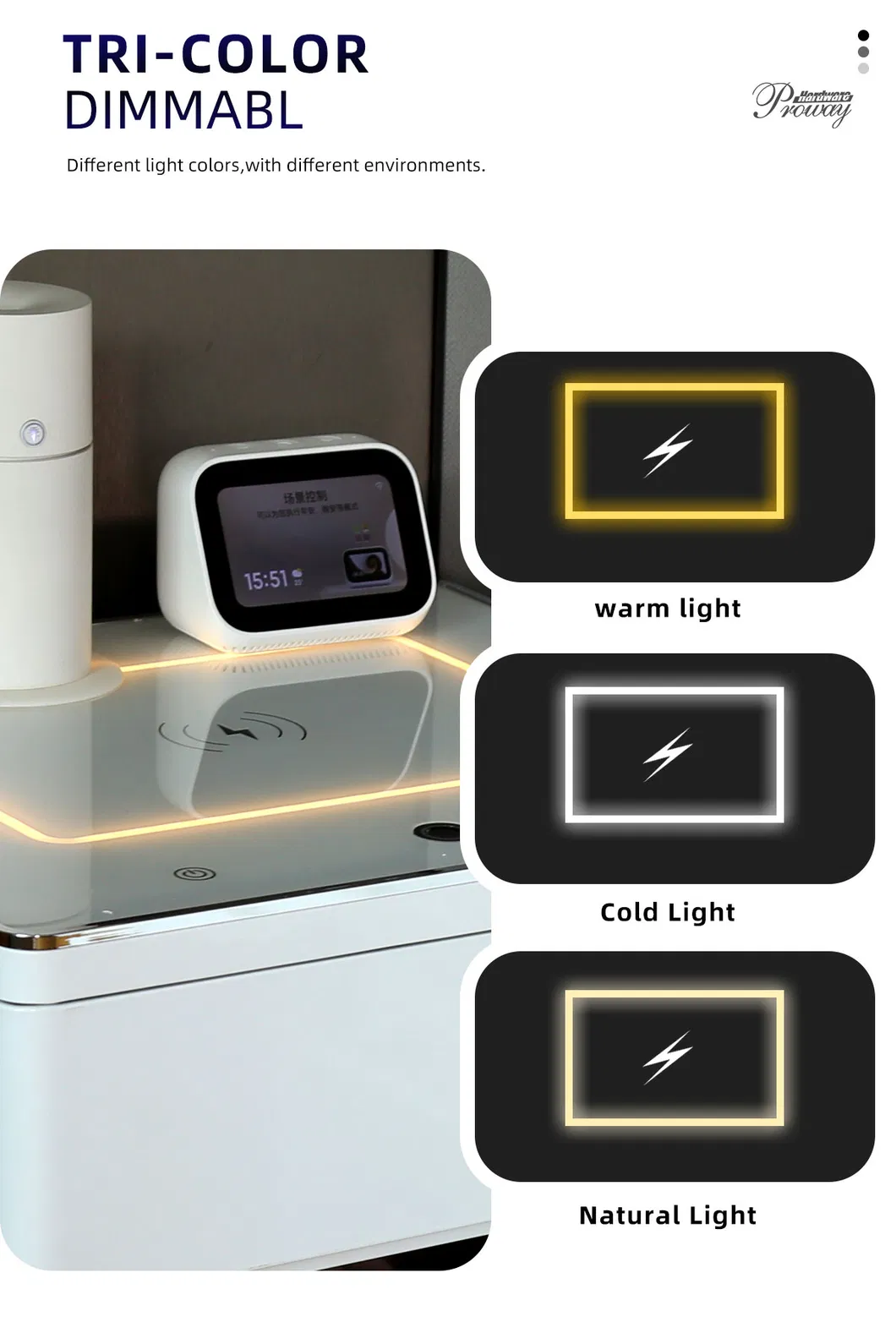 Smart Nightstand Safe Detail 3