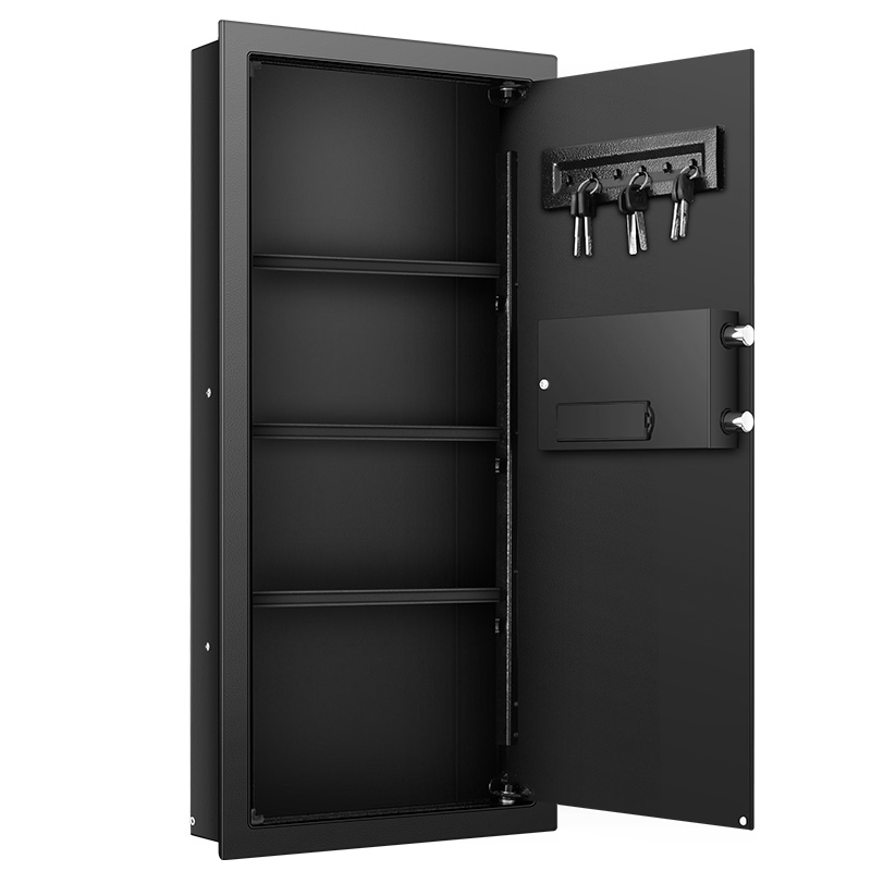 Wall Mount Safe Box Wall Mounted Gun Safe for Firearms Storage